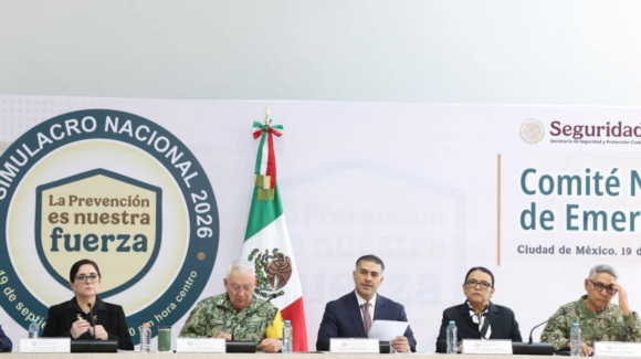 México listo para atender cualquier emergencia con Comité Nacional de Emergencias: Harfuch