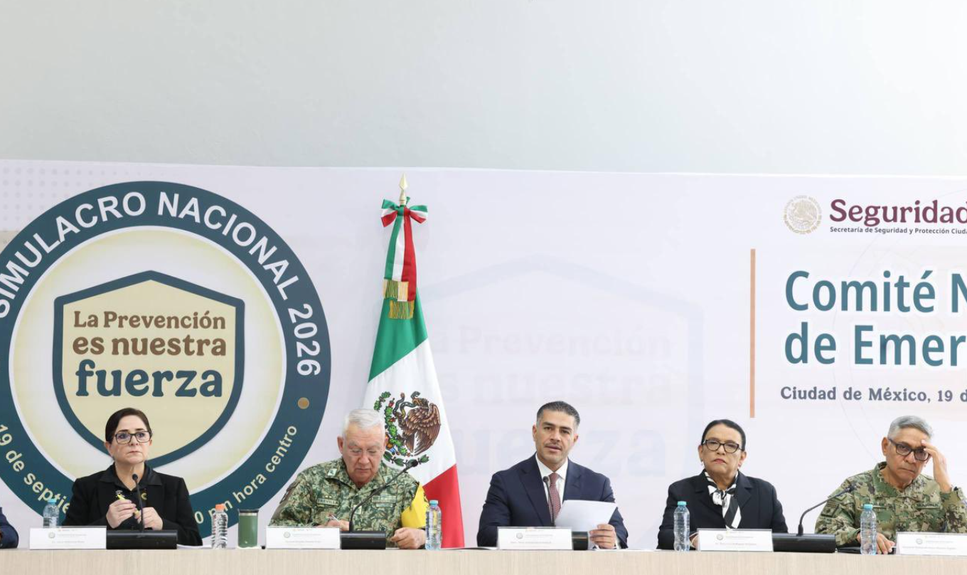 México listo para atender cualquier emergencia con Comité Nacional de Emergencias