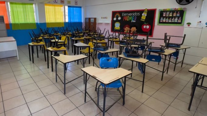 Baja California suspende clases presenciales por altas temperaturas; serán a distancia.