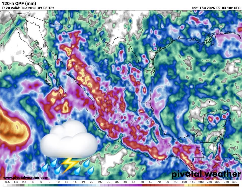 Huracán Marie se intensifica a categoría 2 y mantiene vigilancia sobre costas del Pacífico.
