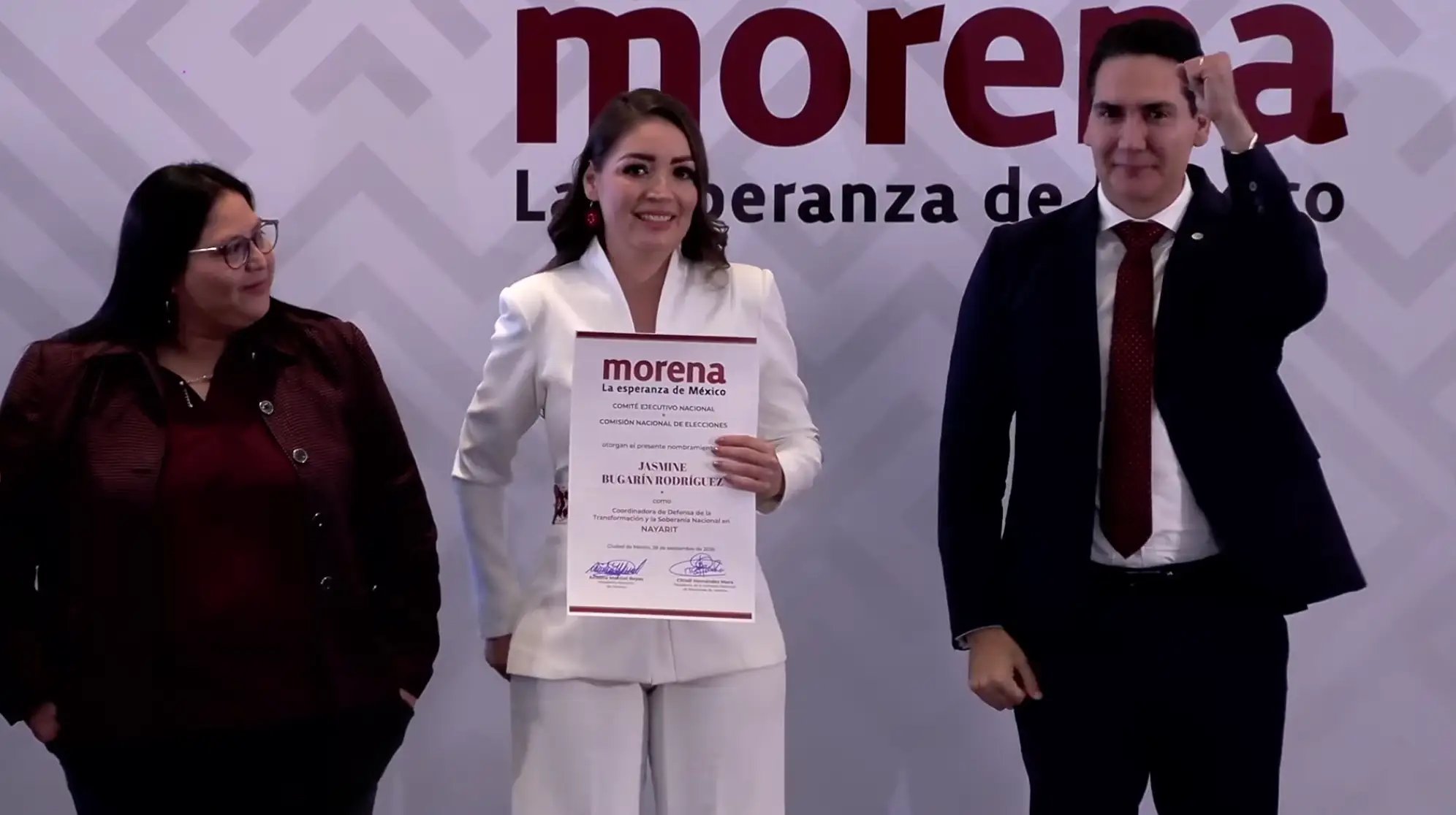 Jasmine Bugarín es elegida coordinadora de Morena en Nayarit rumbo a 2027.