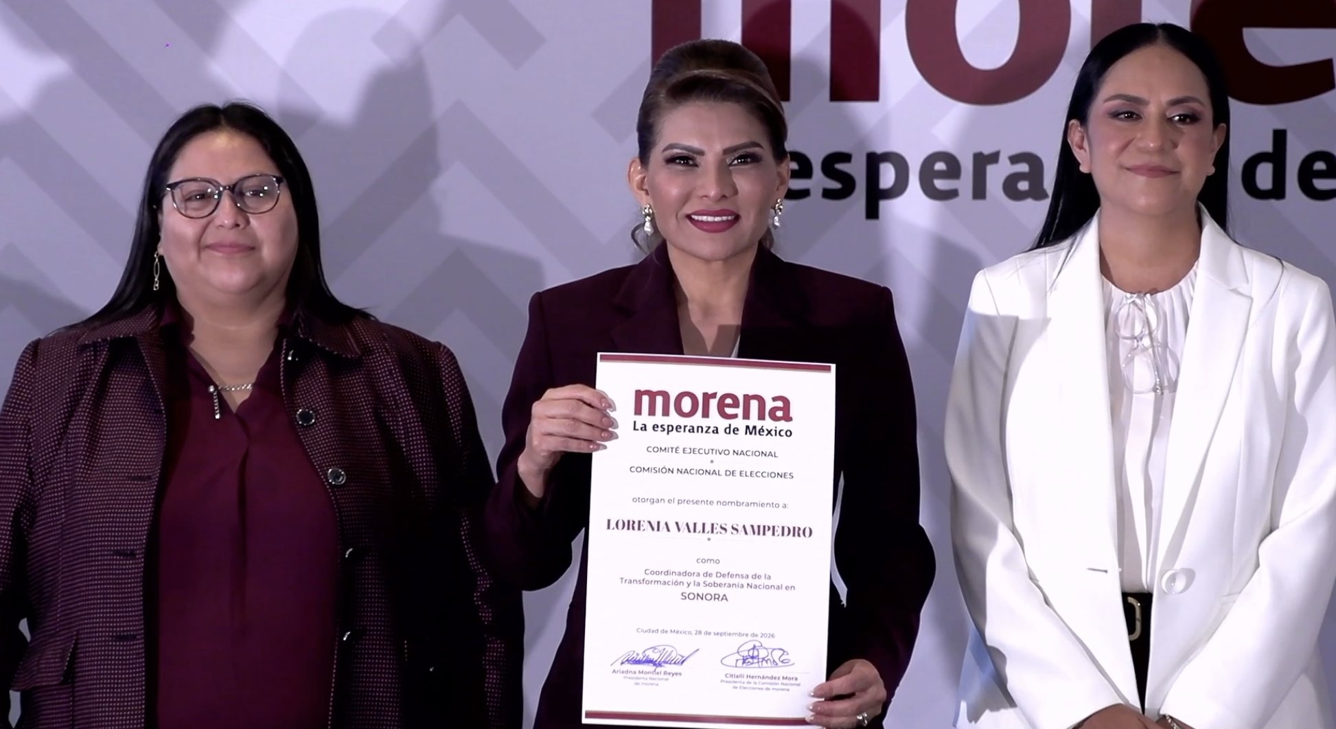 Morena eligió a Lorenia Valles como coordinadora estatal en Sonora rumbo a elecciones del 2027.