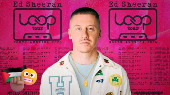 Macklemore anuncia gira ‘Free Palestine Tour’ tras salir de conciertos con Ed Sheeran