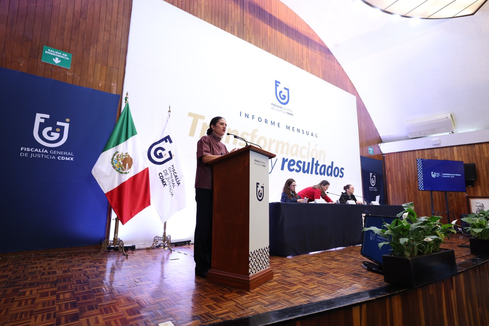 Bertha Alcalde, titular de la Fiscalía General de Justicia de la Ciudad de México