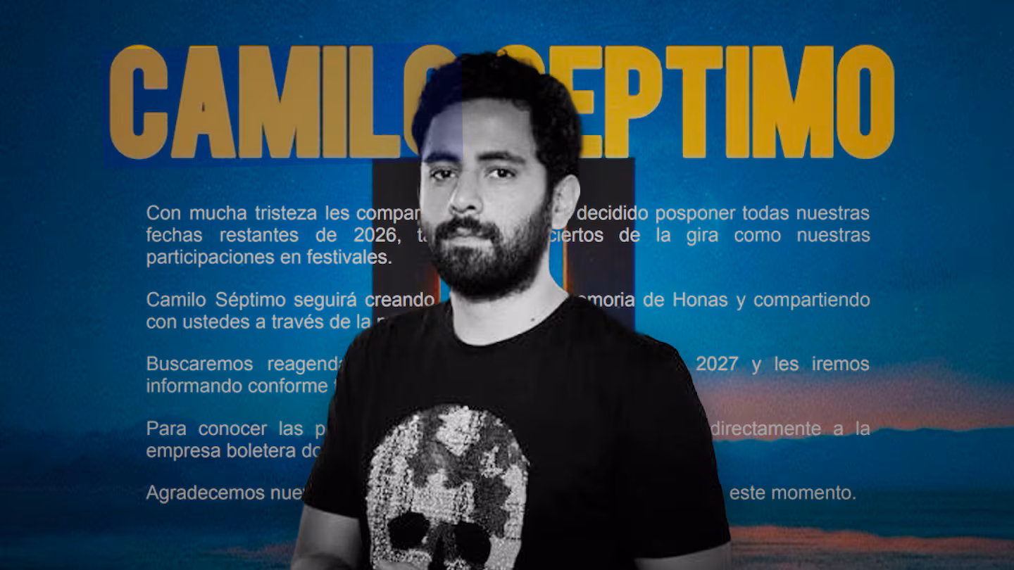 Camilo Séptimo pospone todos sus conciertos en México para 2027 tras muerte de ‘Honas’