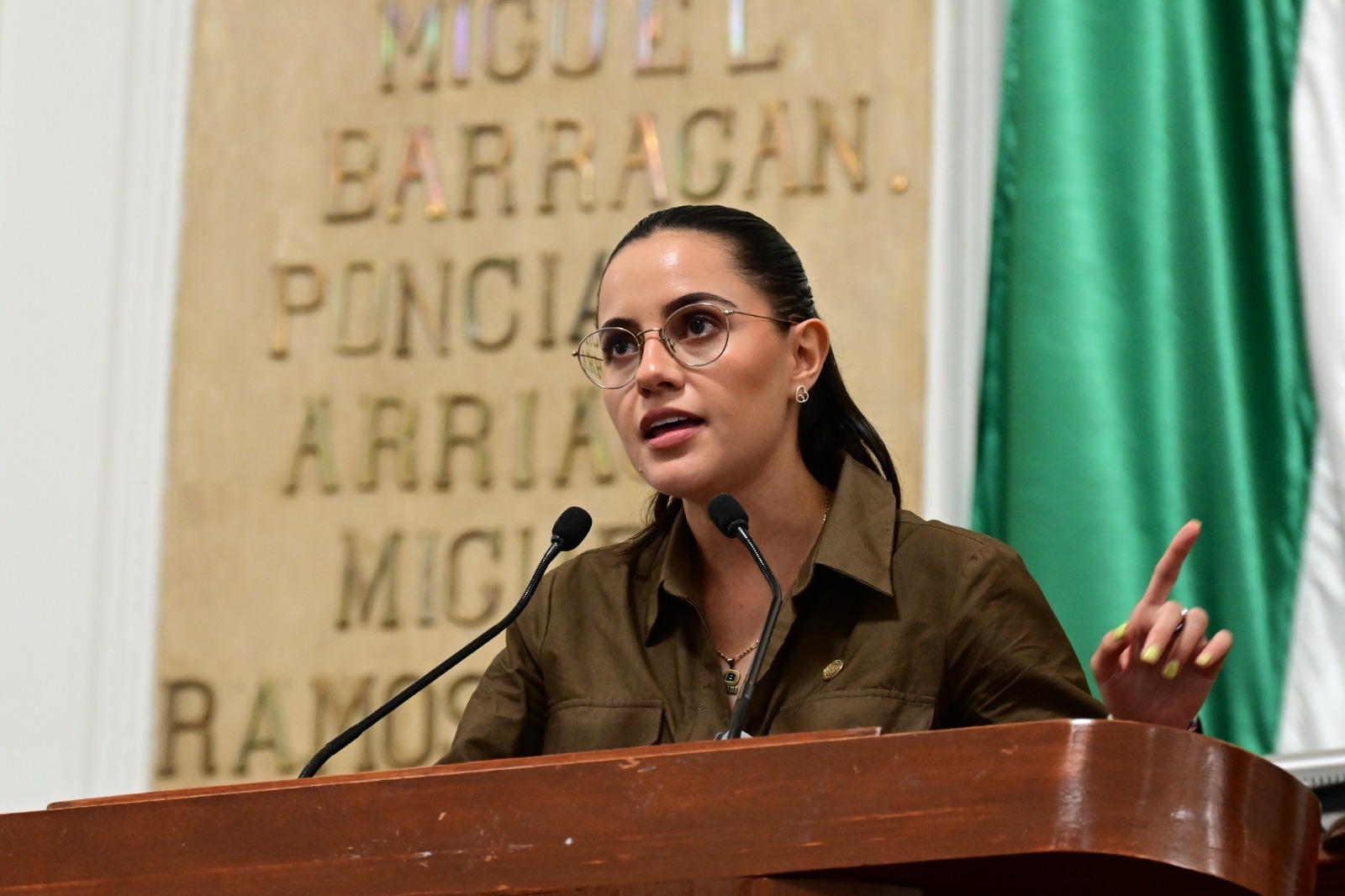 La diputada del PT Diana Barragán