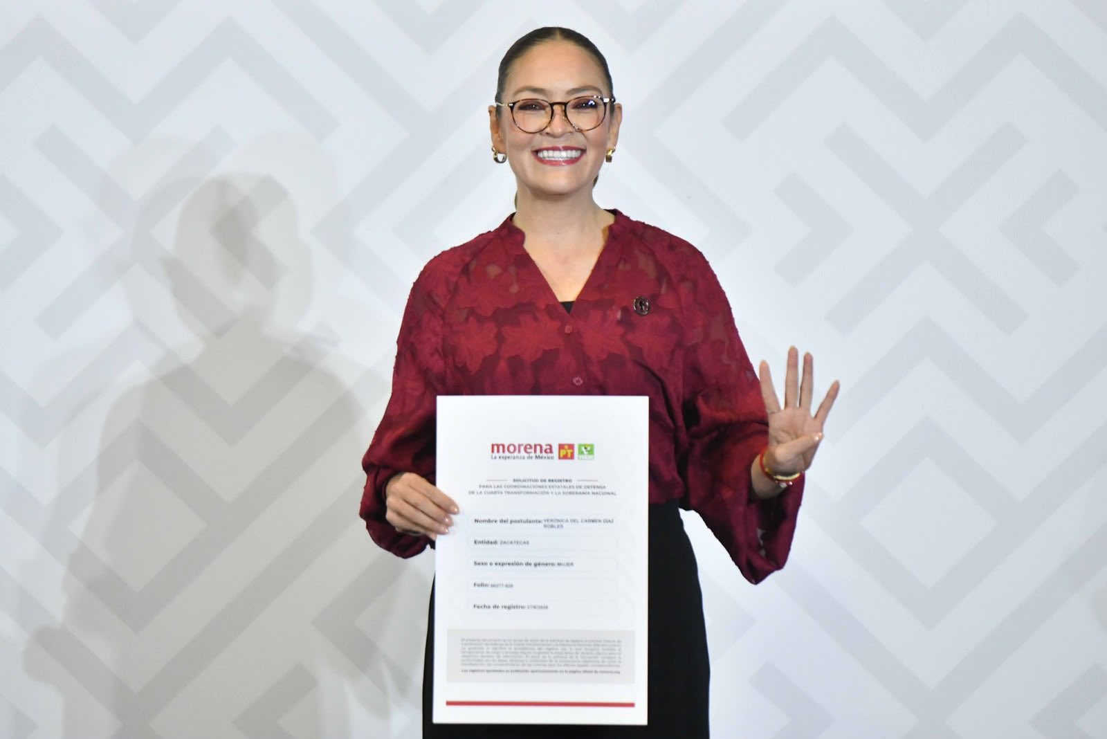 Verónica Díaz Robles asume liderazgo de Morena en Zacatecas rumbo a 2027, es elegida como coordinadora.