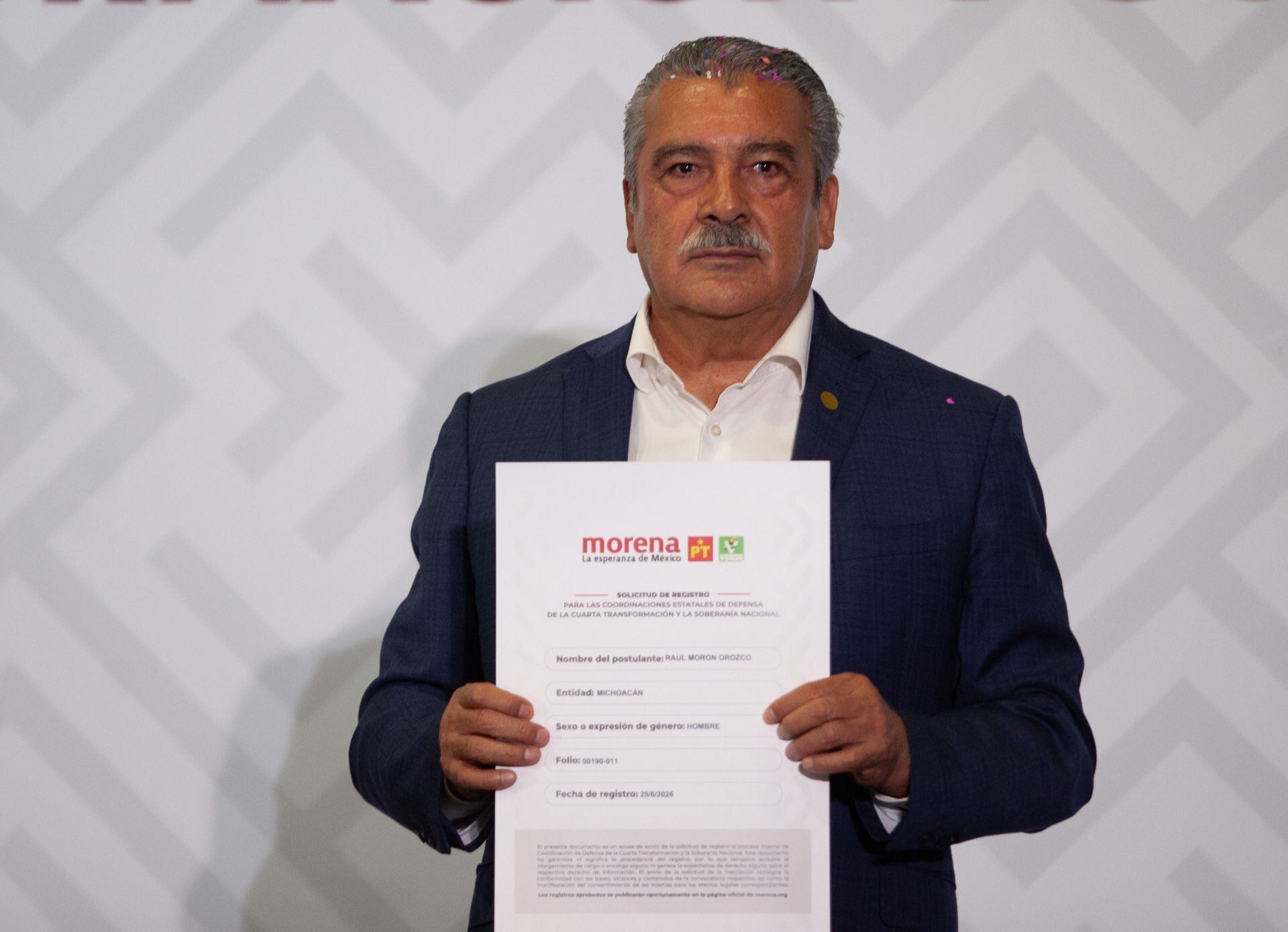 Raúl Morón Orozco analiza impugnar proceso interno de Morena en Michoacán