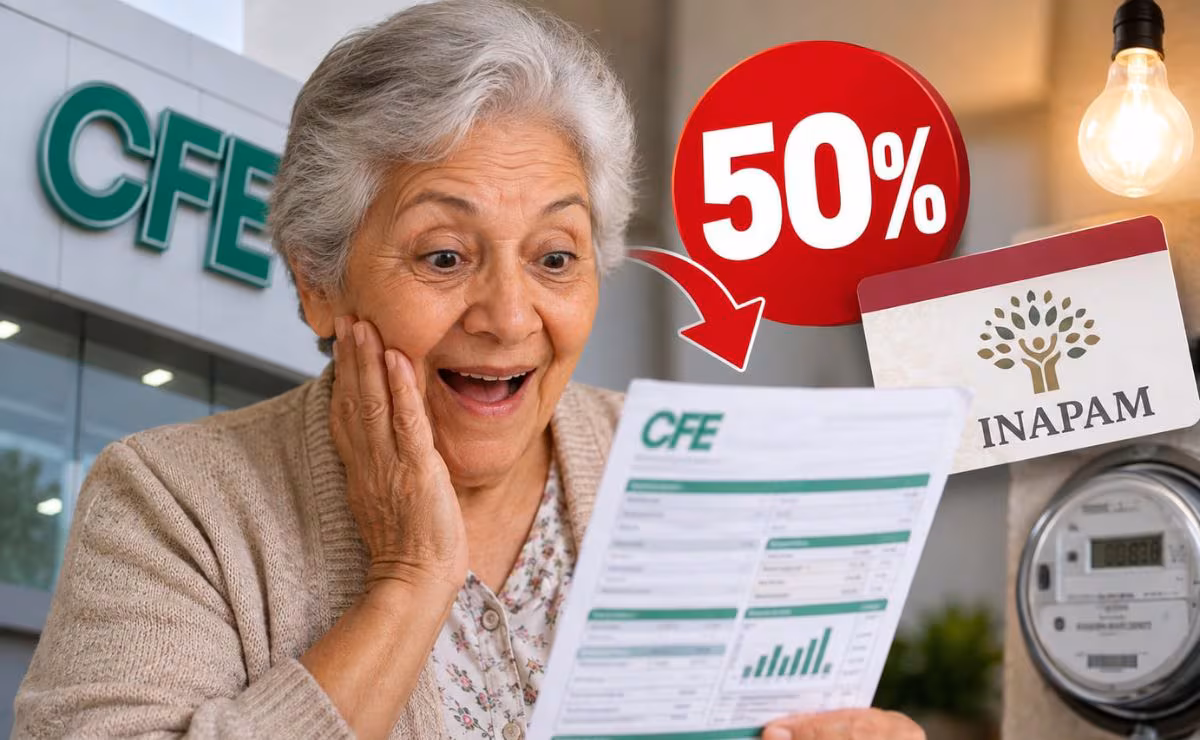 Inapam aclara si existe descuento de 50% en el recibo de CFE para adultos mayores