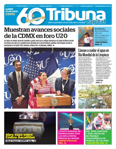 Cubierta de la versión impresa del 20 Sep 2026