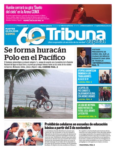 Cubierta de la versión impresa del 21 Sep 2026