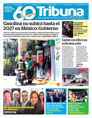 Cubierta de la versión impresa del 31 Ago 2026