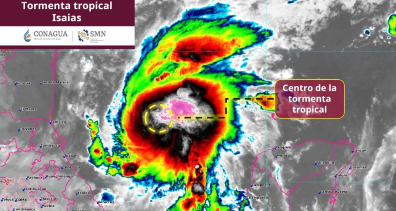 Tormenta tropical ‘Isaías’ se forma en el Golfo de México: ¿Cuál será la trayectoria?