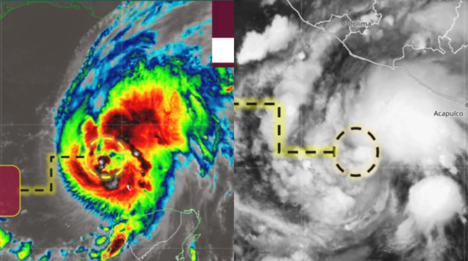 Huracán Isaías y tormenta tropical Simón