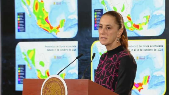 Sheinbaum anuncia apoyo para mil 500 viviendas afectadas por ‘Rachel’ en Baja California
