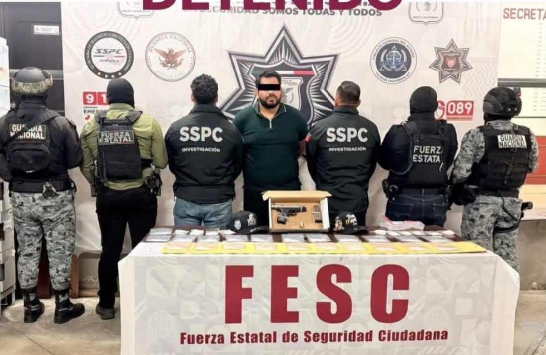 Detienen en Rosarito a ‘El 500’, presunto operador del Cártel de Sinaloa en Tijuana.