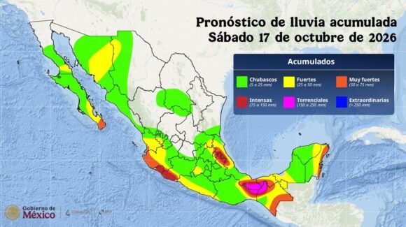 Sheinbaum llama a extremar precauciones en nueve estados por el huracán ‘Trudy’ y el ‘Frente Frío 2’