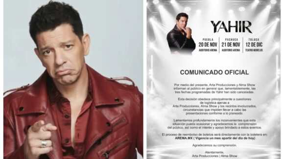 Yahir cancela conciertos en Puebla, Pachuca y Toluca tras su paso por ‘La Casa de los Famosos’