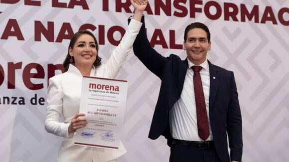 Morena respalda a Jasmine Bugarín en Nayarit pese a haber nacido en EU; afirma que es mexicana por nacimiento